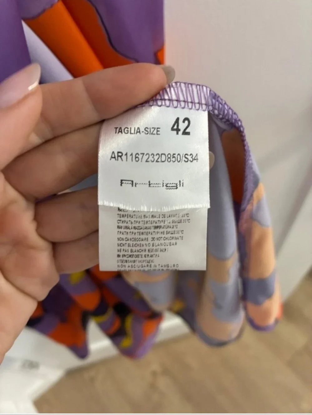 EUC Artigli Made In Italy Floral Dress Size 42 - Picture 5 of 6